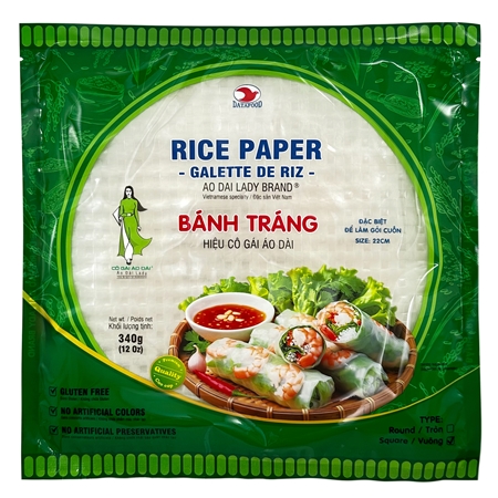Bánh tráng 22cm 340g CGAD (vuông) (Copy)
